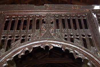 Detail of the altar screen May 2011